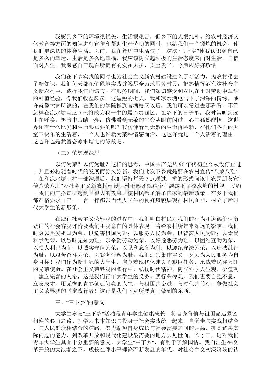 三下乡实习报告3000字范文.docx_第3页