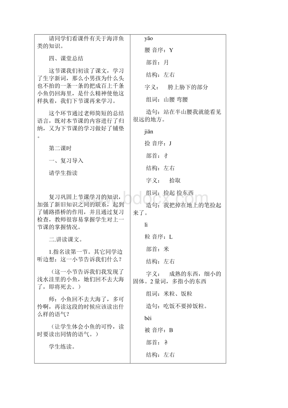 《浅水洼里的小鱼》教学设计.docx_第3页