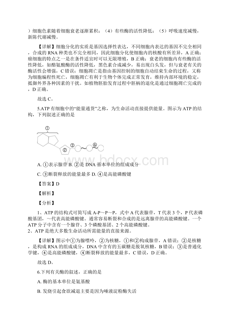 学年浙江省浙南名校联盟高二上学期期末联考生物试题 解析版Word格式.docx_第3页