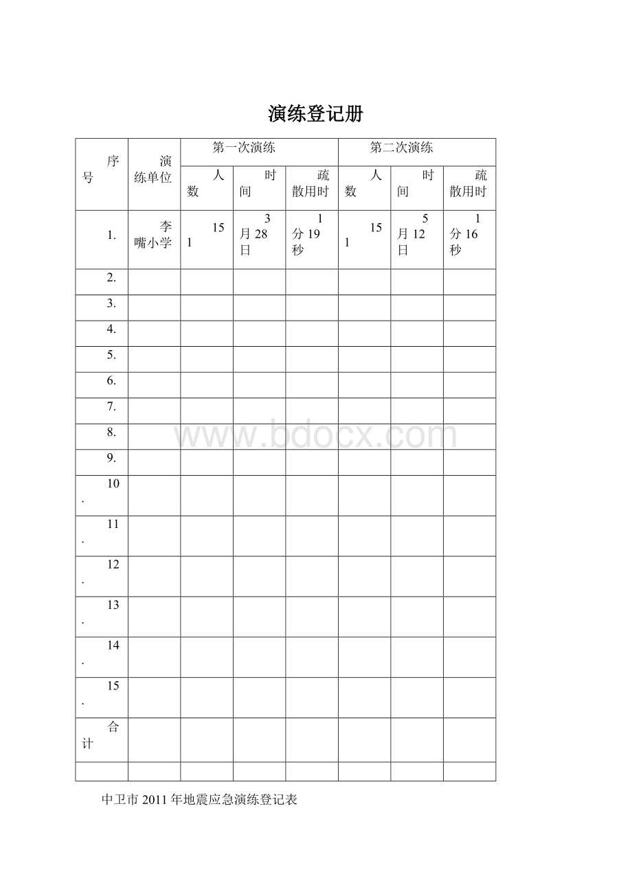 演练登记册.docx_第1页