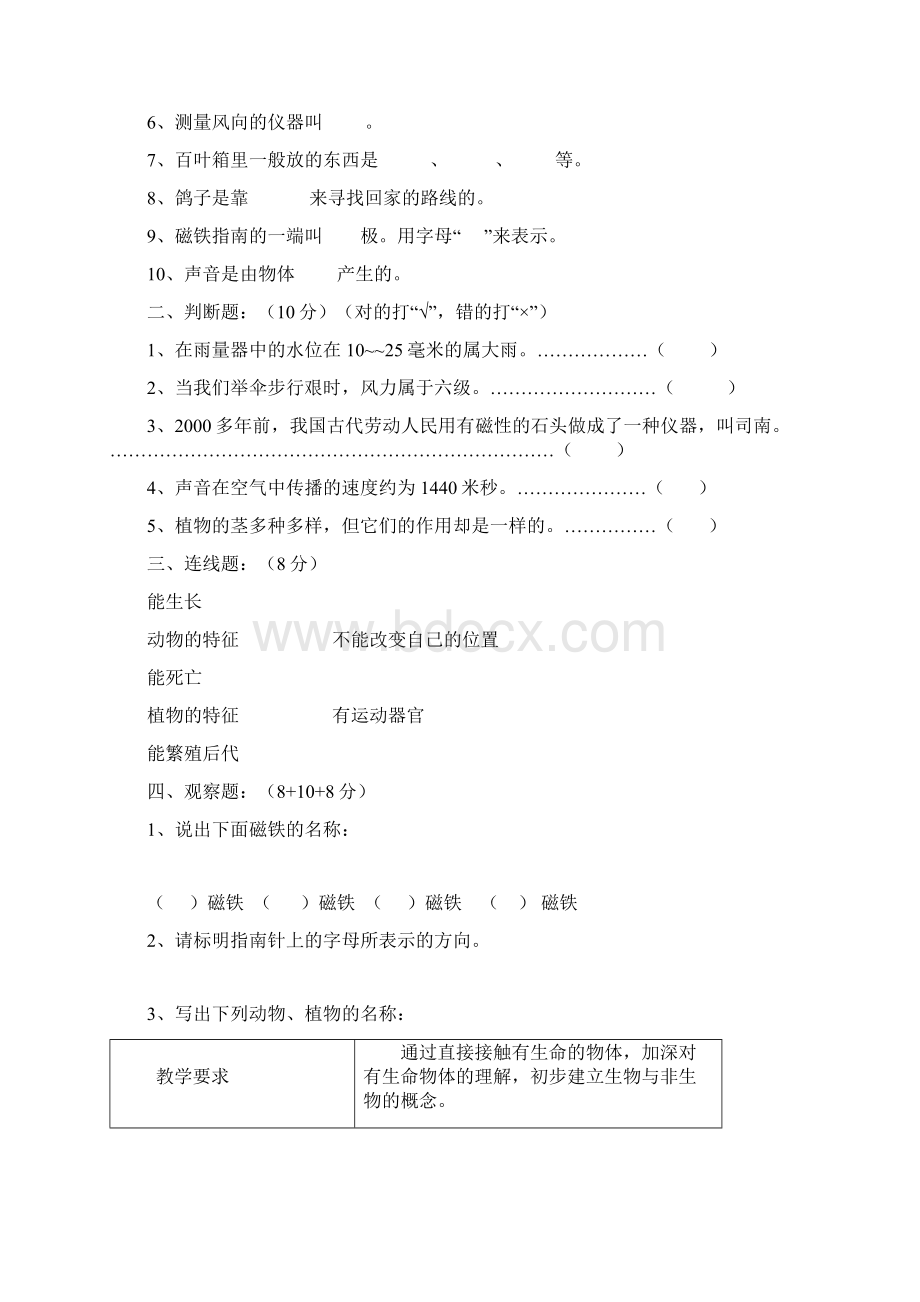 新版教科版小学四年级上册科学教案1文档格式.docx_第3页