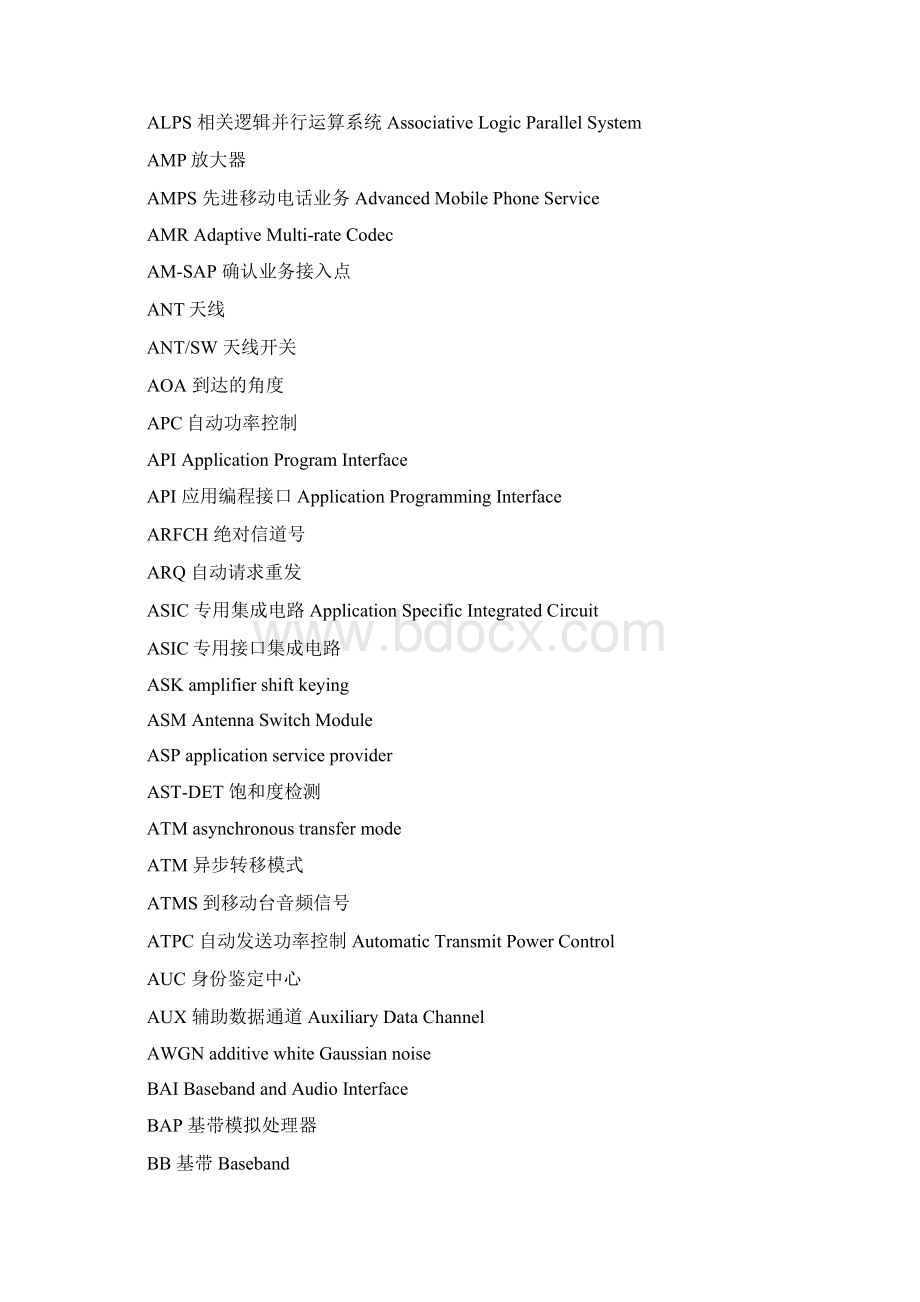 常用通信术语缩写解析Word格式.docx_第2页
