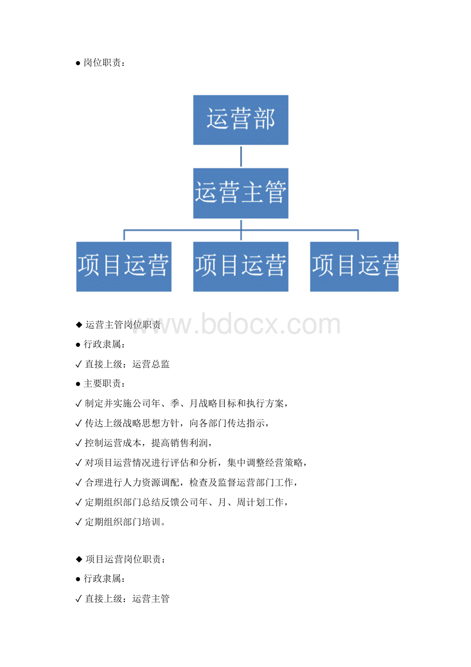 最新电商企业运营中心组织架构及岗位职责表.docx_第3页