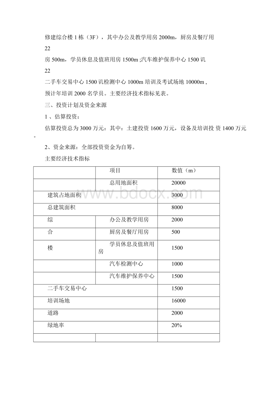 驾校项目可行性研究报告Word文档下载推荐.docx_第3页