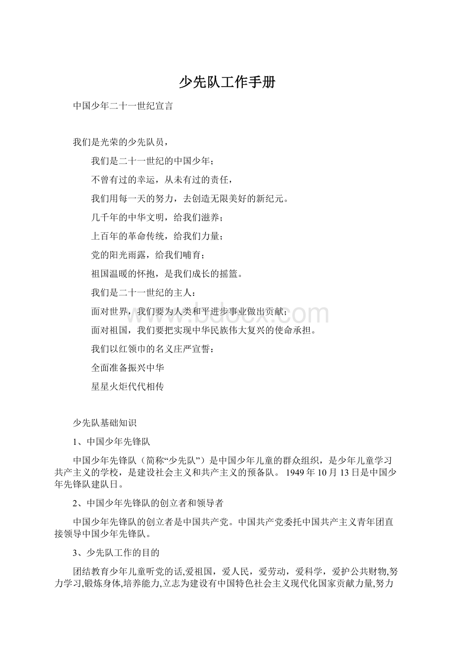 少先队工作手册文档格式.docx