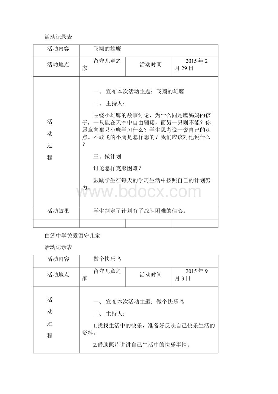 关爱留守儿童活动记录1415年度Word格式文档下载.docx_第3页