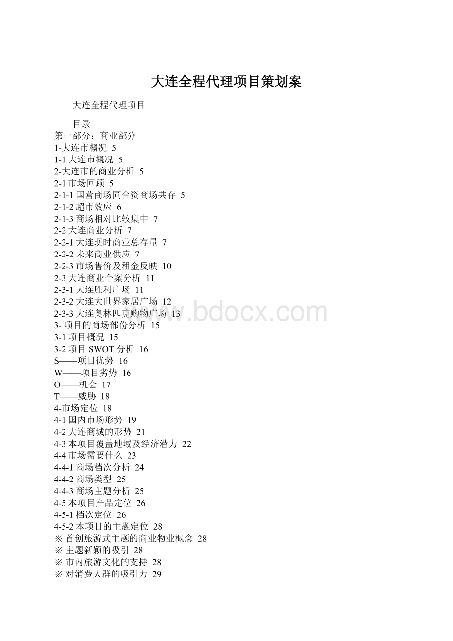 大连全程代理项目策划案.docx_第1页