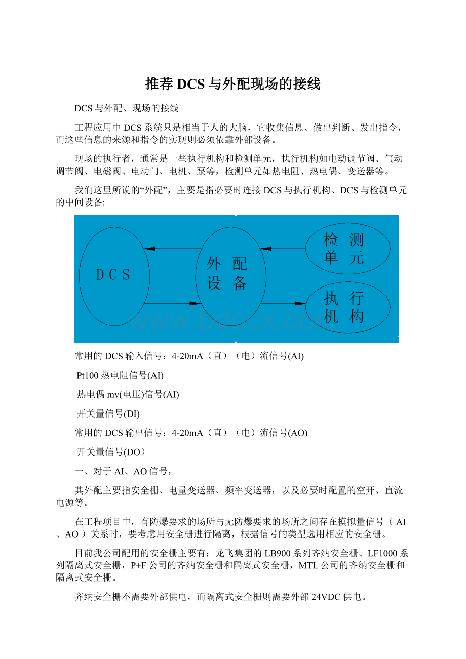 推荐DCS与外配现场的接线.docx_第1页