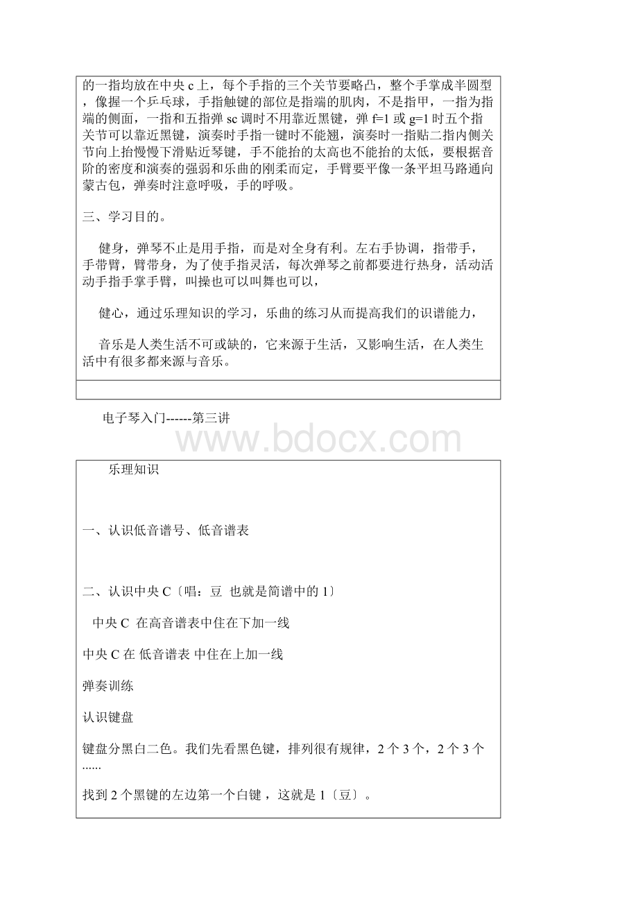 电子琴入门教案Word文档格式.docx_第3页