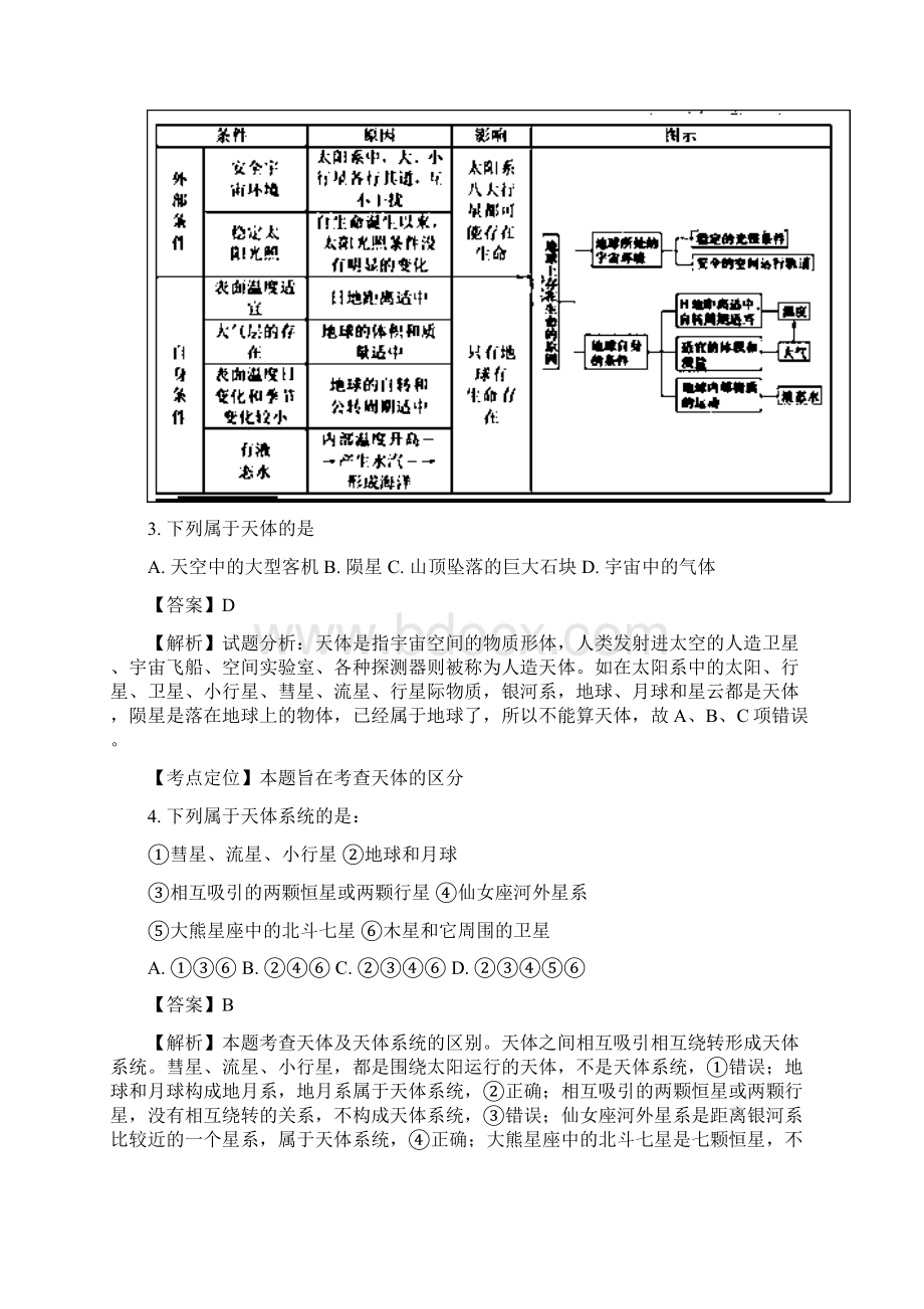 上海市高一上学期阶段性检测地理试题.docx_第2页