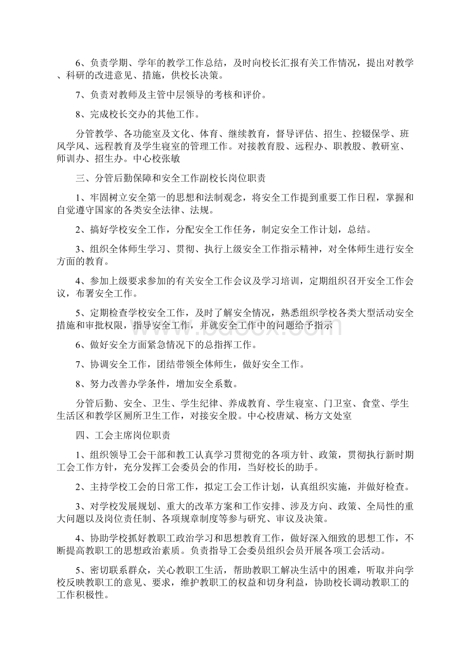 学校领导班子分工和岗位职责.docx_第2页