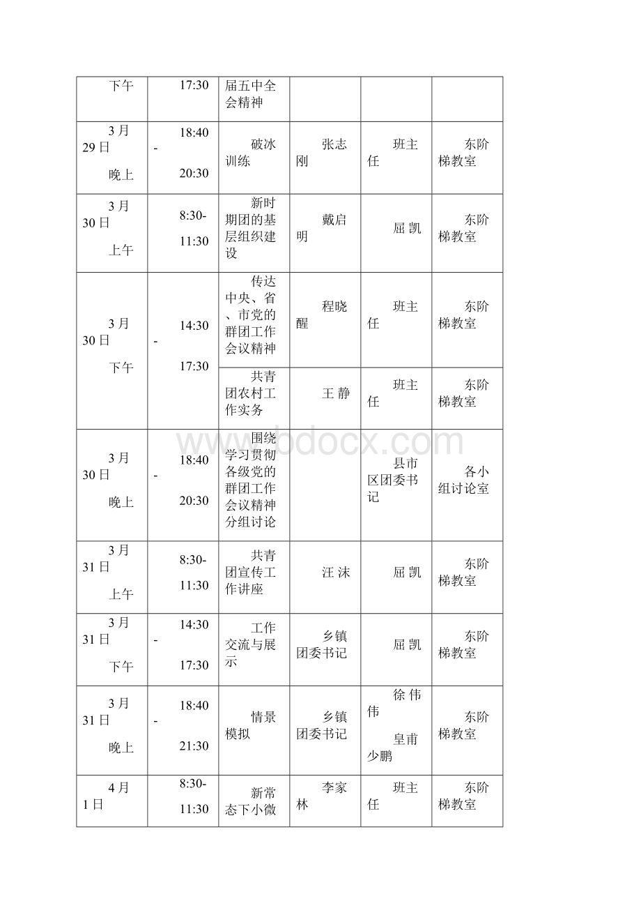 全市团干部专题培训班学员手册模板Word格式.docx_第3页