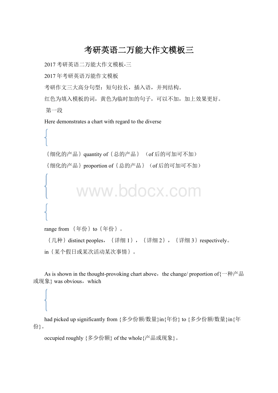 考研英语二万能大作文模板三.docx_第1页