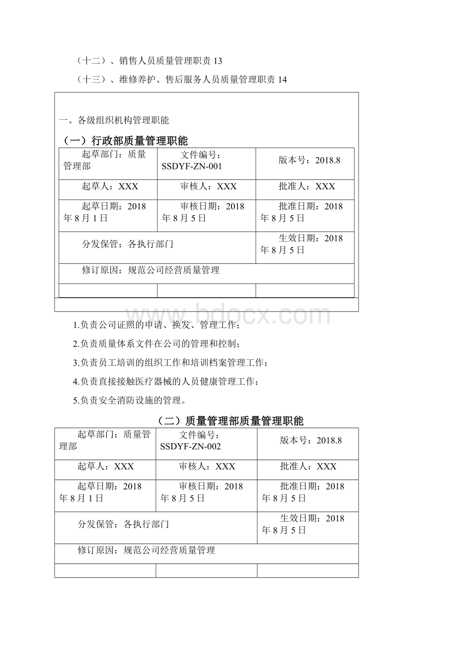 最新医疗器械经营企业岗位职责.docx_第2页