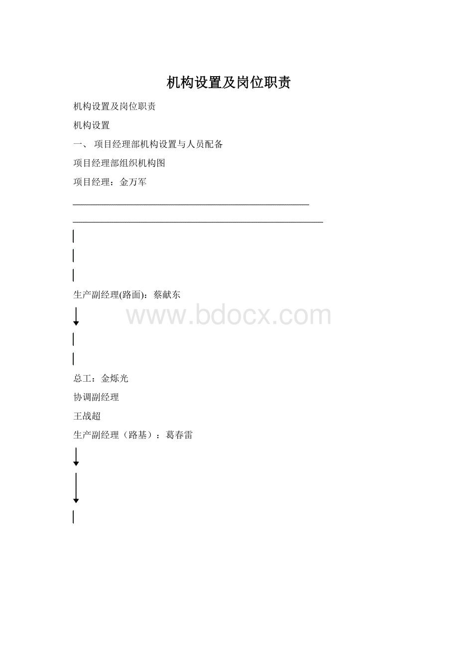 机构设置及岗位职责.docx_第1页