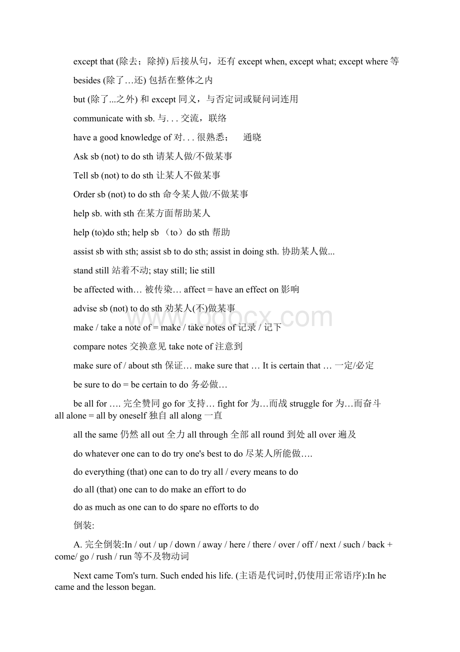 高中英语重要词组和习惯用法整理.docx_第3页