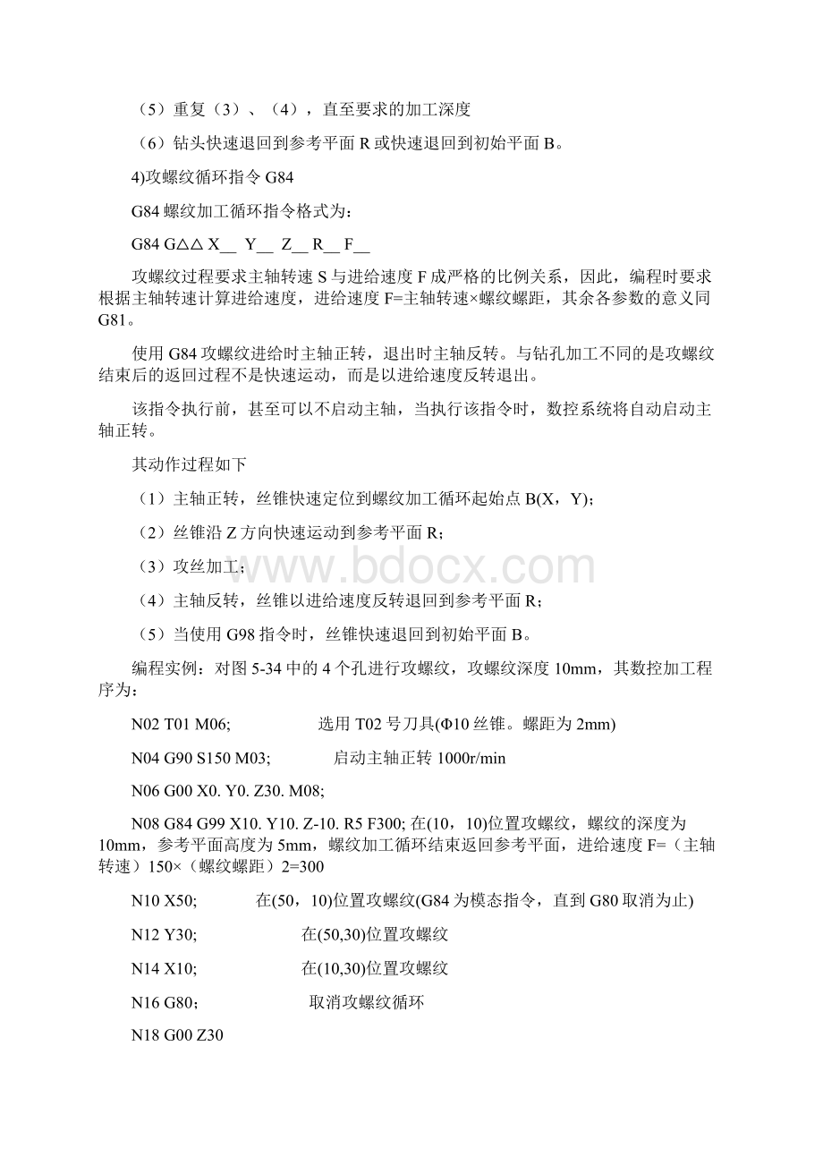 FANUC系统加工中心的11种孔加工固定循环指令文档格式.docx_第3页