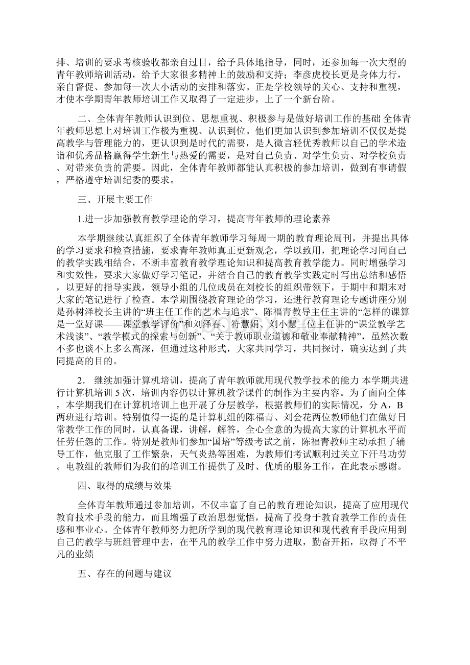 小学培养青年班主任工作总结文档格式.docx_第3页