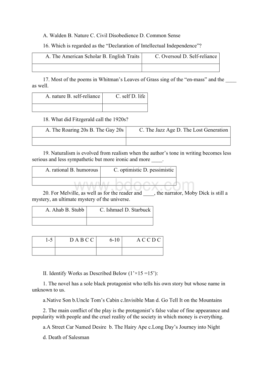 美国文学史期末考试复习资料Word文档下载推荐.docx_第3页