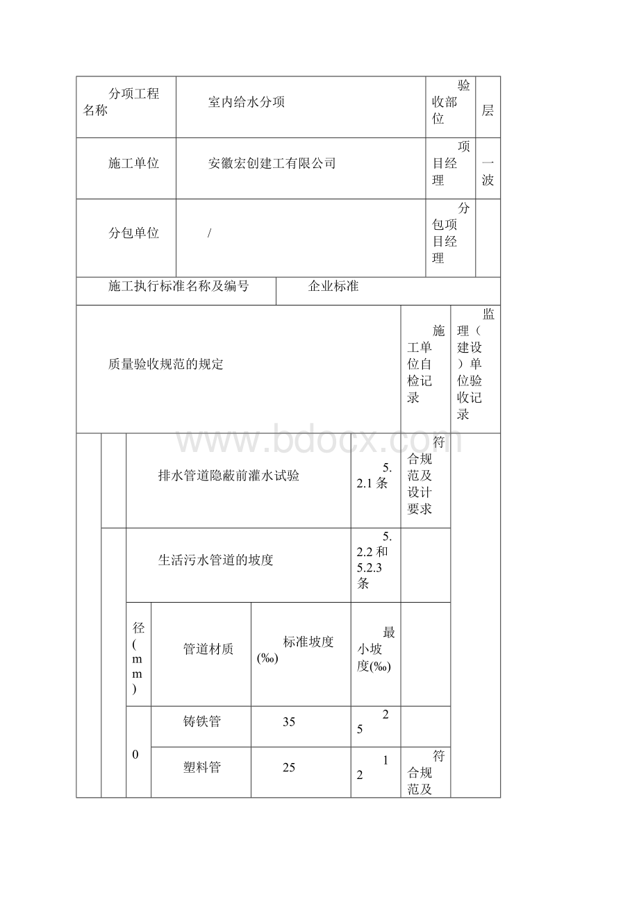 六2室内排水管道及配件安装Word文档下载推荐.docx_第2页