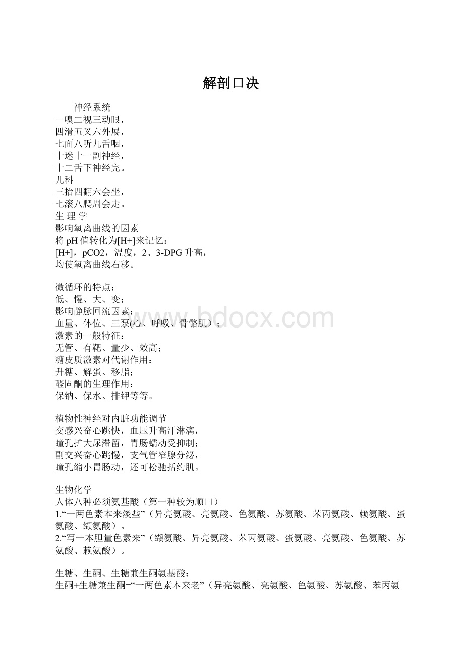 解剖口决Word格式.docx_第1页