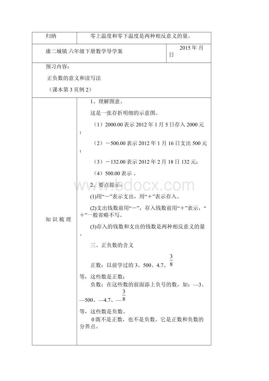 人教版六年级下册数学导学案文档格式.docx_第2页