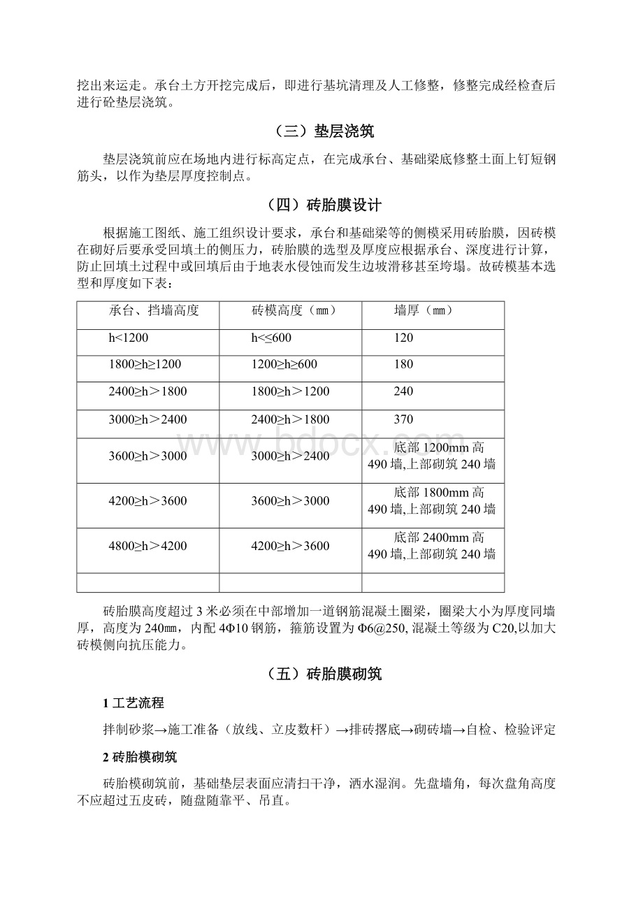 基础砖胎膜专项施工方案详细版Word文件下载.docx_第3页