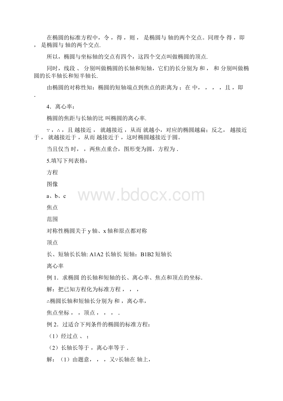 椭圆的简单几何性质教学教案Word格式文档下载.docx_第2页