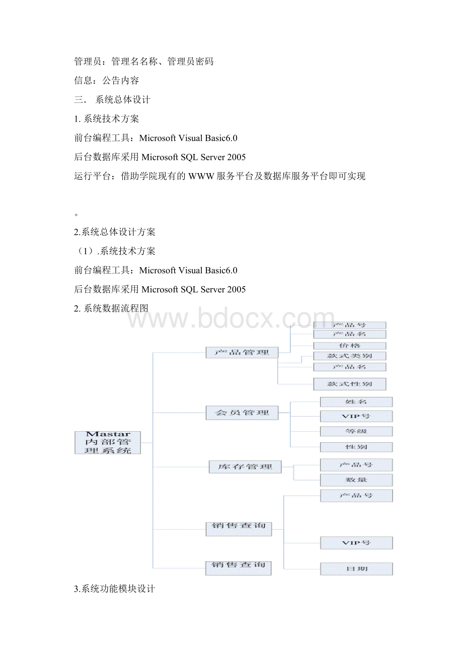 管理系统软件设计文档.docx_第3页