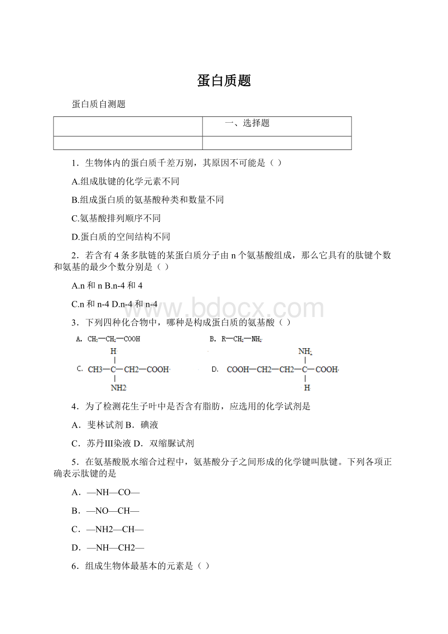 蛋白质题Word文档下载推荐.docx_第1页