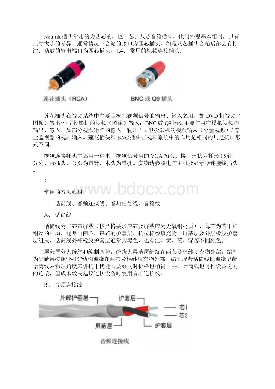 音响设备常用连接插头制作方法之欧阳体创编Word文件下载.docx_第2页