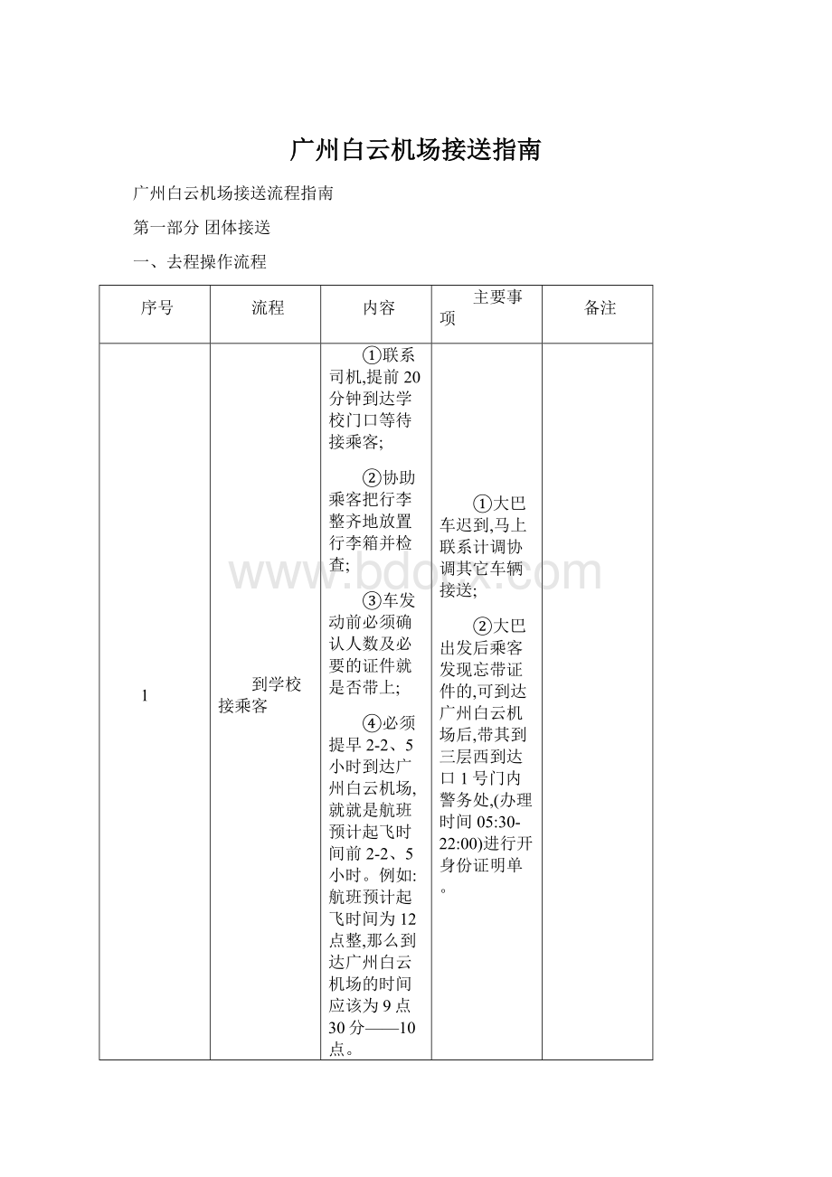 广州白云机场接送指南.docx_第1页