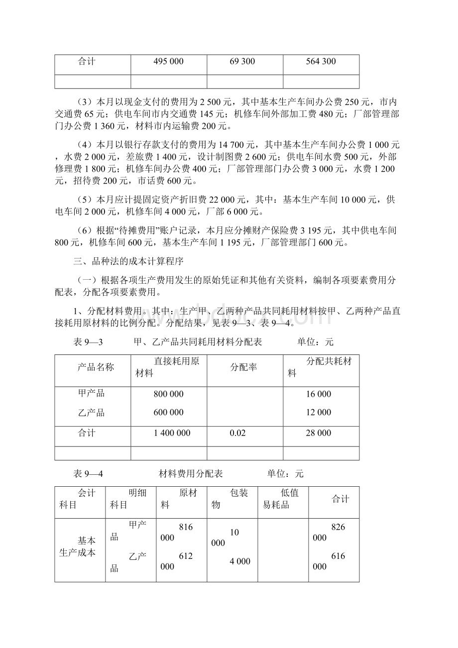 成本计算基本方法实践资料Word格式.docx_第3页