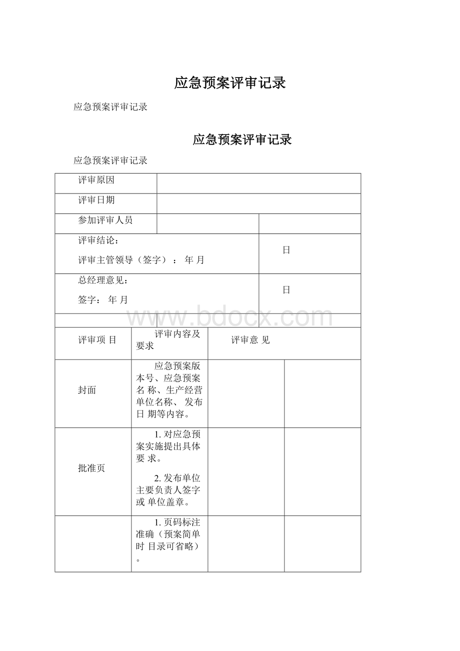 应急预案评审记录.docx