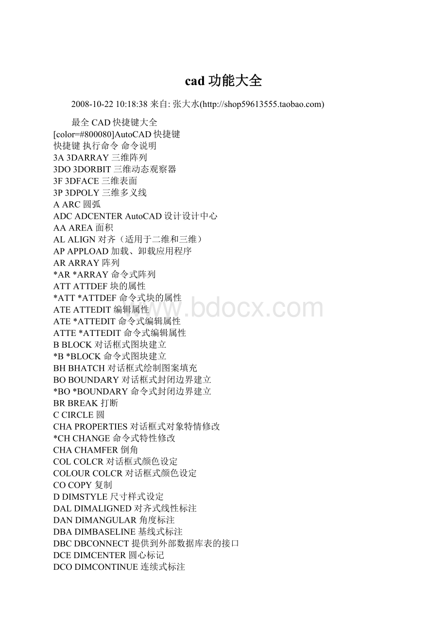 cad功能大全Word格式文档下载.docx_第1页
