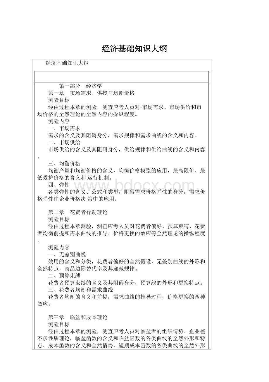 经济基础知识大纲Word下载.docx_第1页