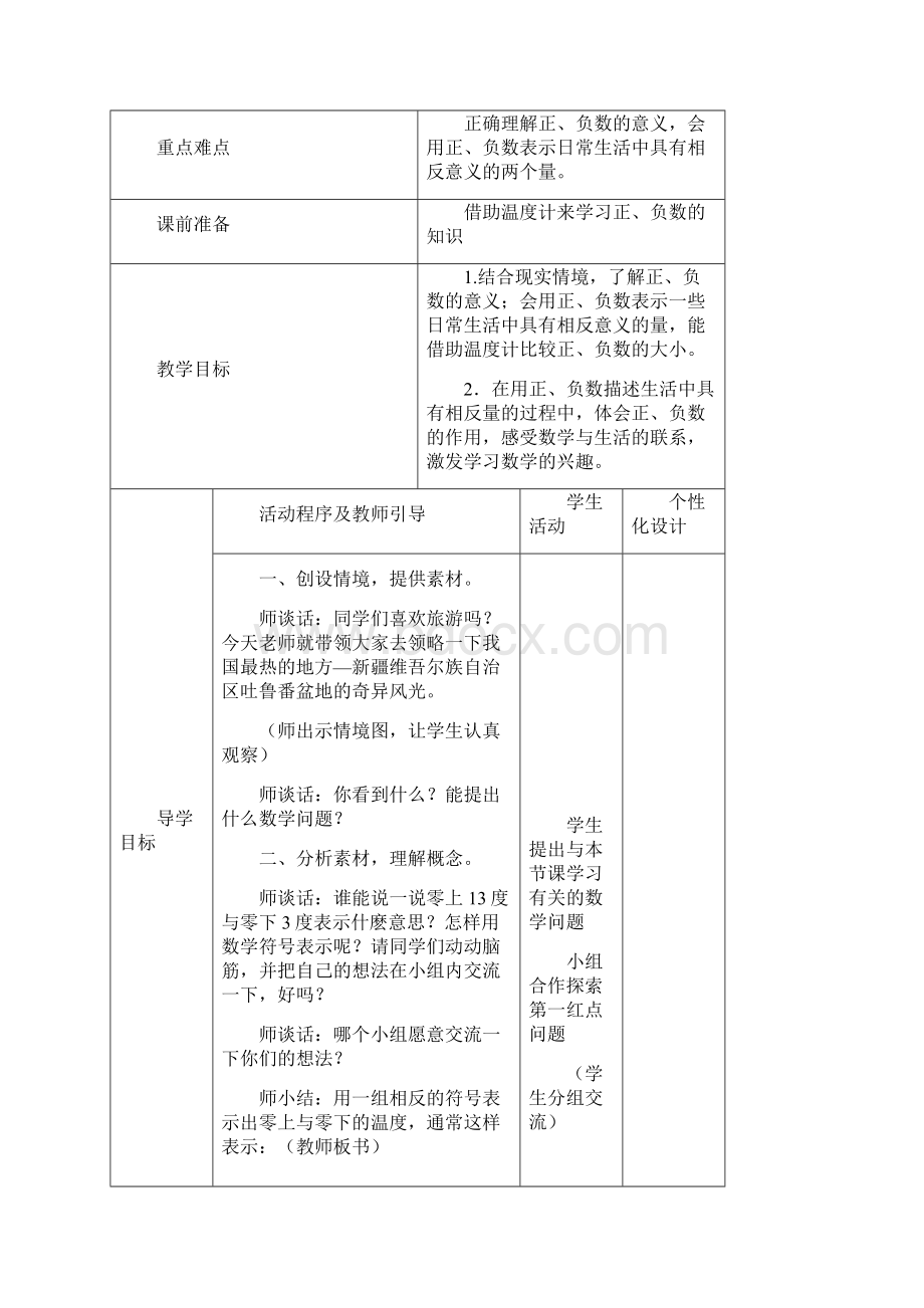 五年级下册数学教案全册表格式.docx_第2页