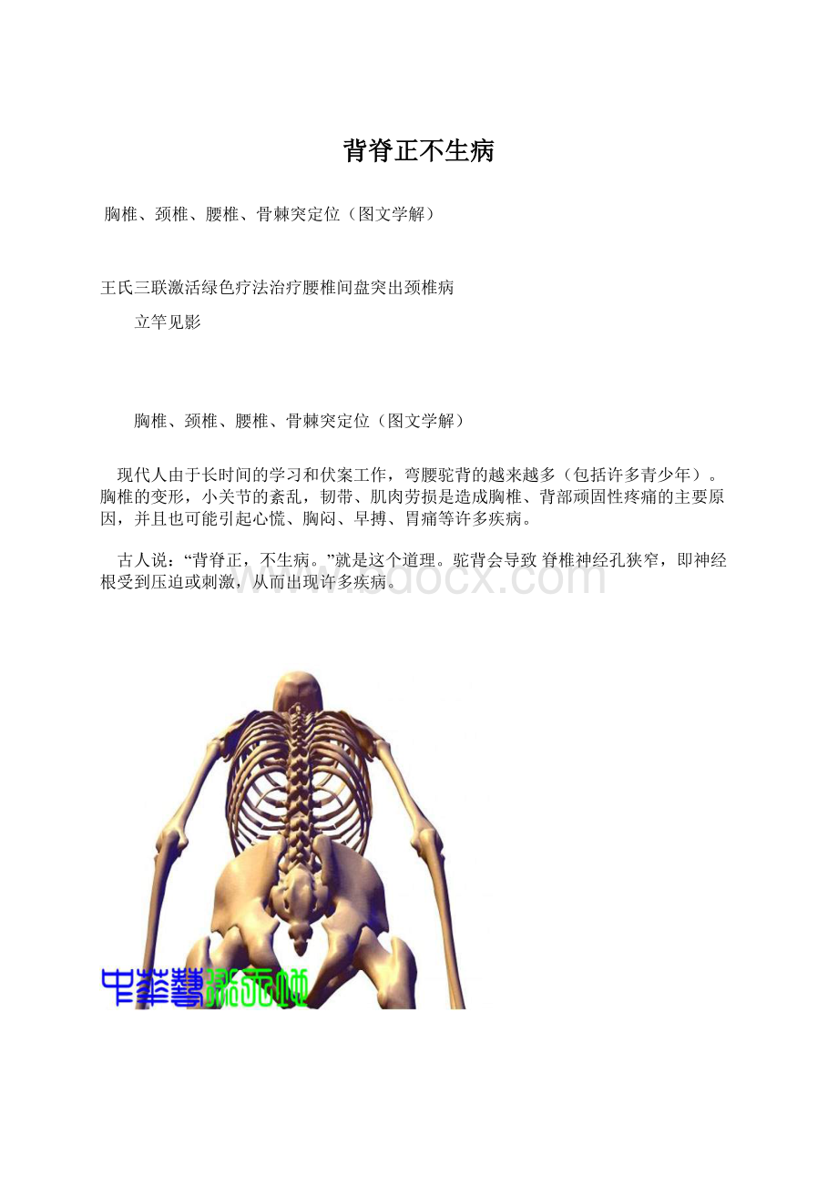 背脊正不生病Word文档格式.docx