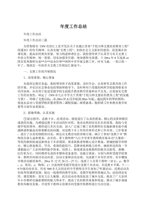 年度工作总结Word文档格式.docx