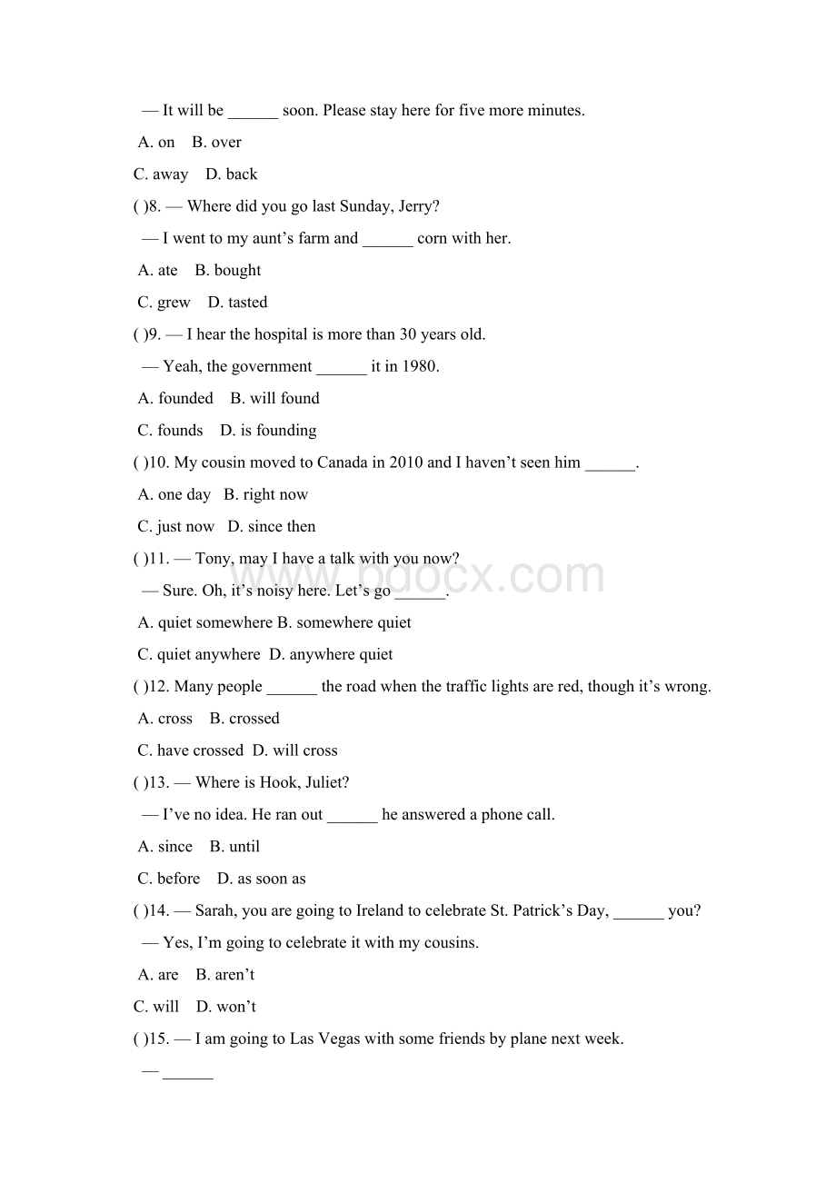 1415学年外研九年级上学期Module2试题.docx_第2页