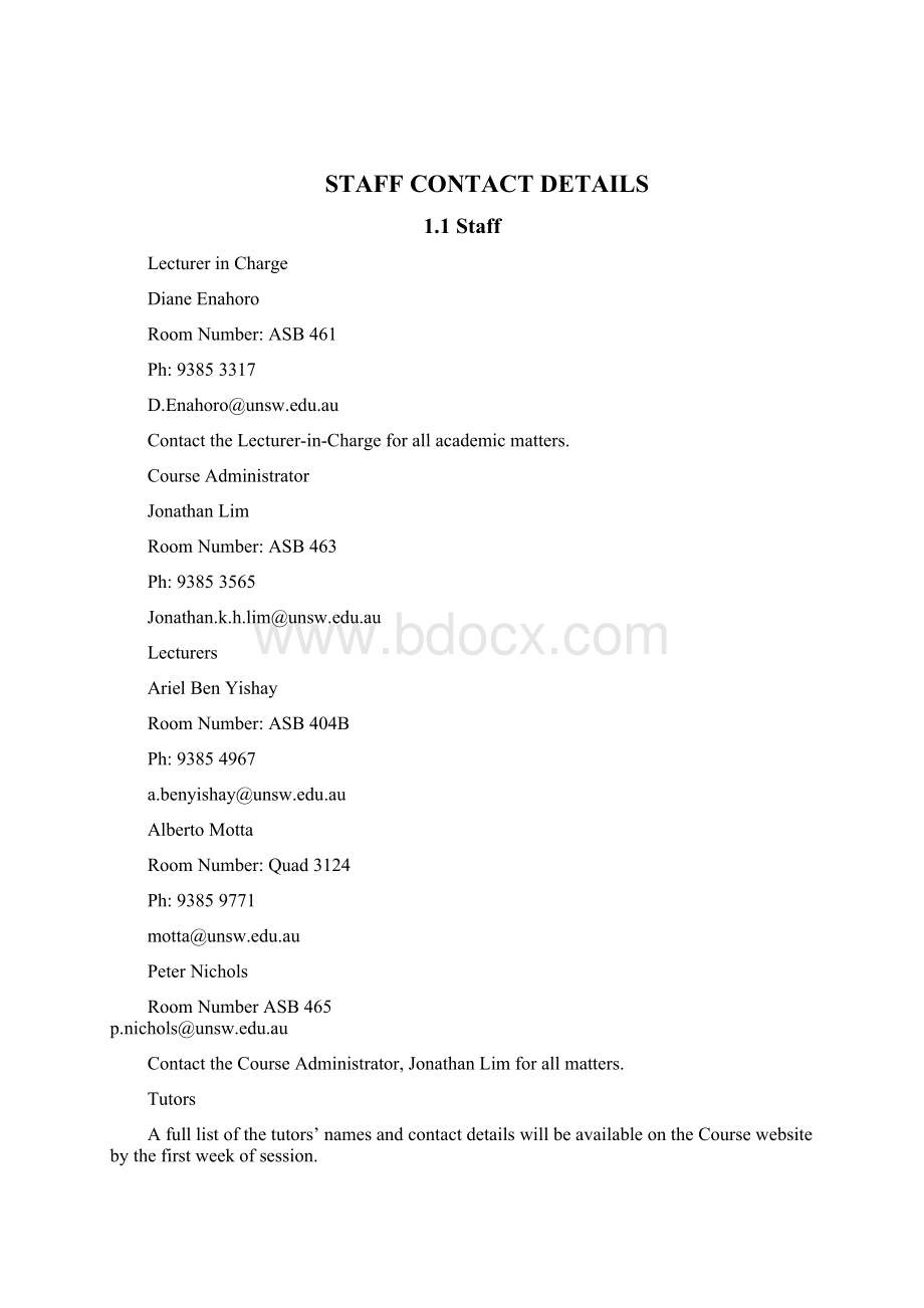 ECON1101 Micro 1 Course OutlineS1Word文档下载推荐.docx_第3页