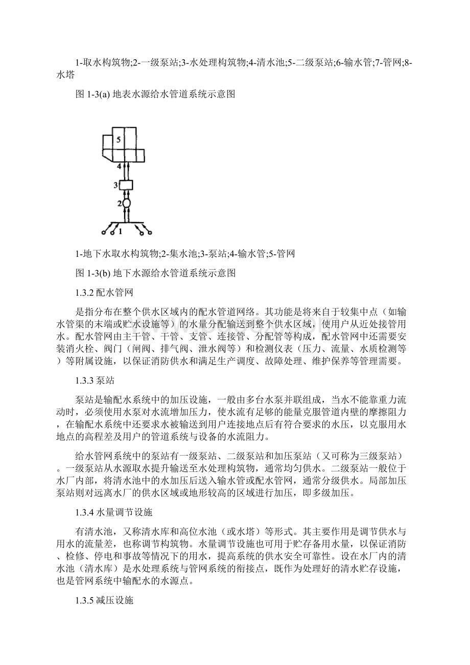 项目1 城市给排水系统组成与布置Word文档下载推荐.docx_第3页