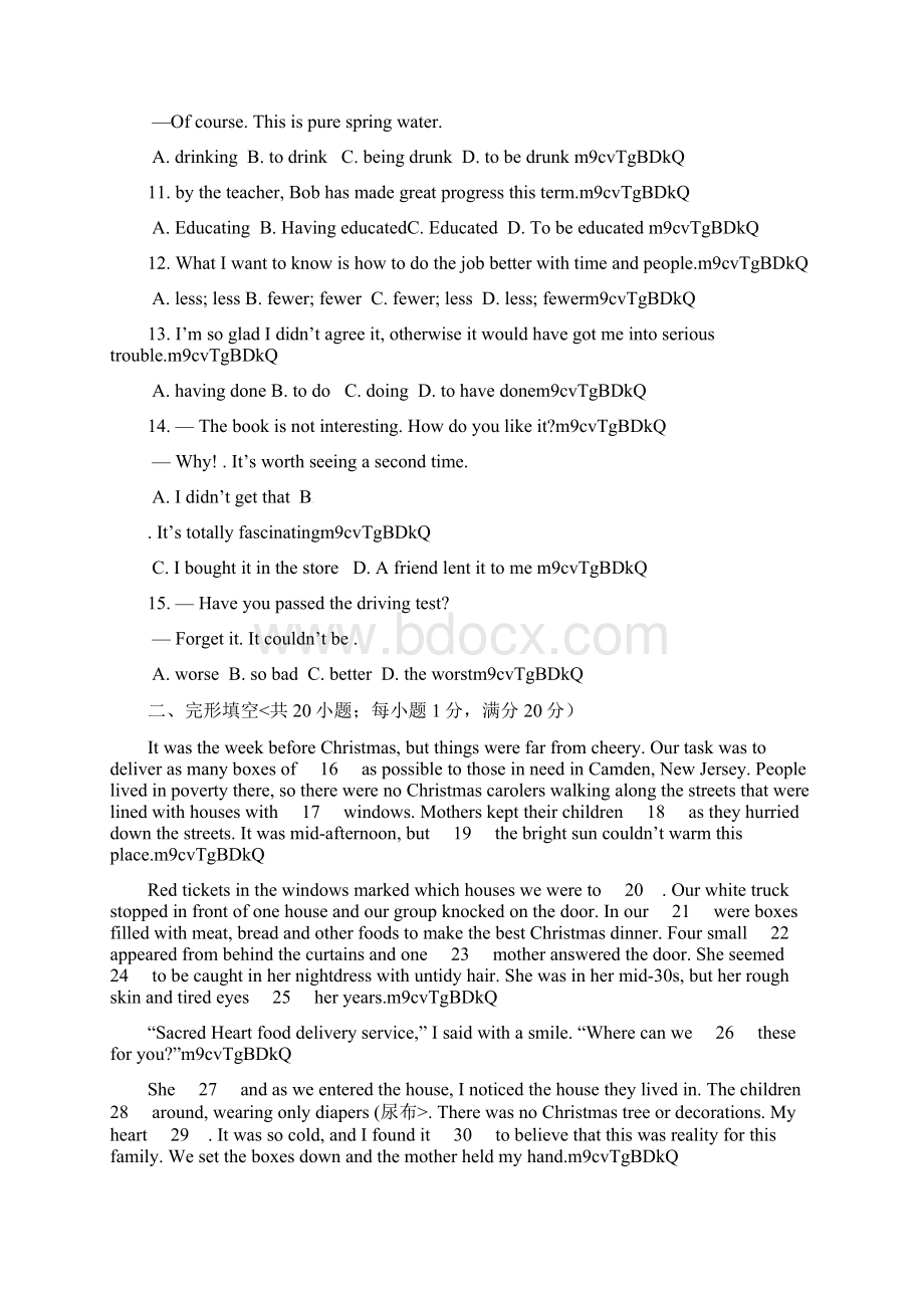 英语外研版单元测试Book3 Module 2.docx_第2页