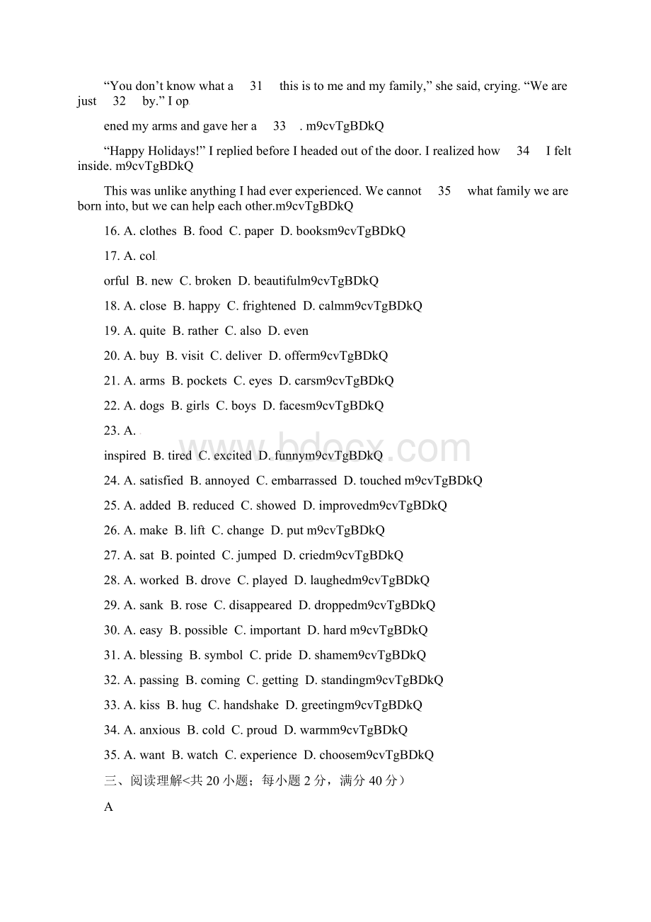 英语外研版单元测试Book3 Module 2.docx_第3页