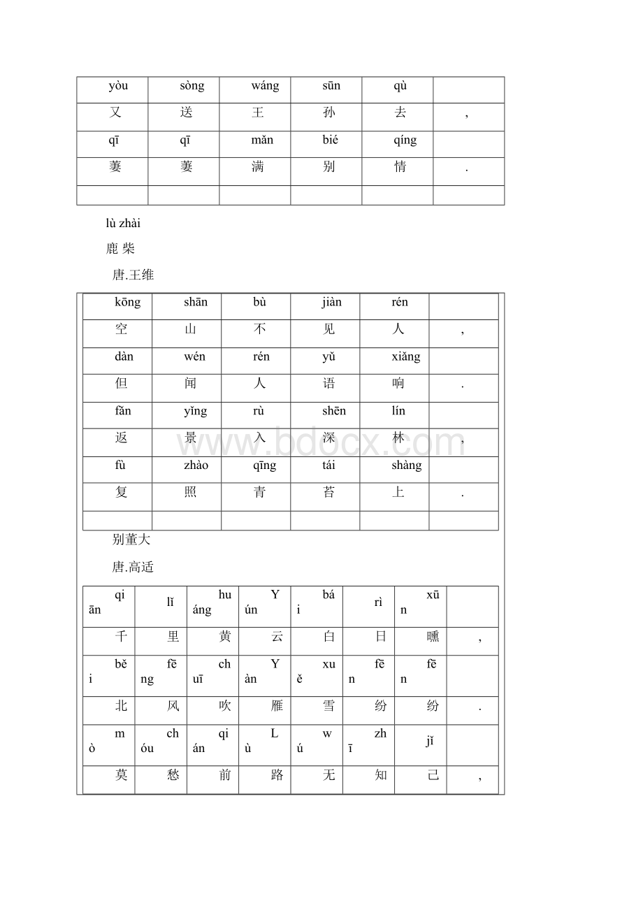 最新小学必背古诗词整理带拼音版Word文档下载推荐.docx_第2页