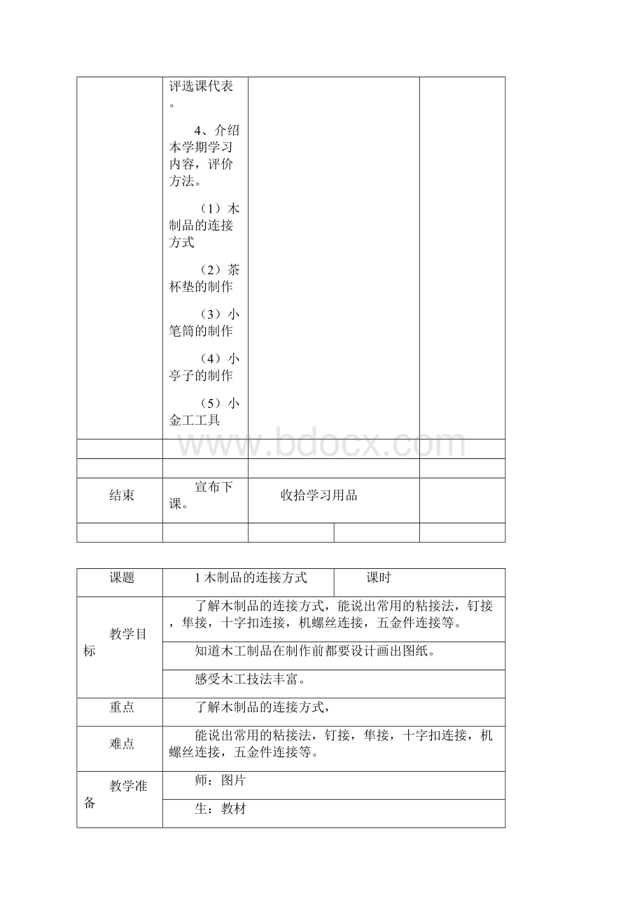北京版六年级下劳动技术教案设计.docx_第2页