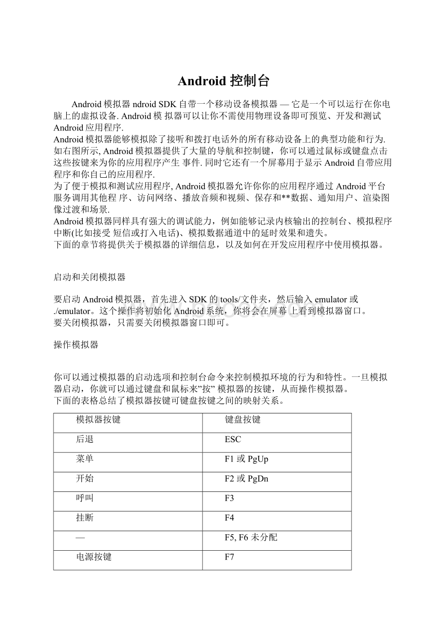 Android 控制台Word文档格式.docx