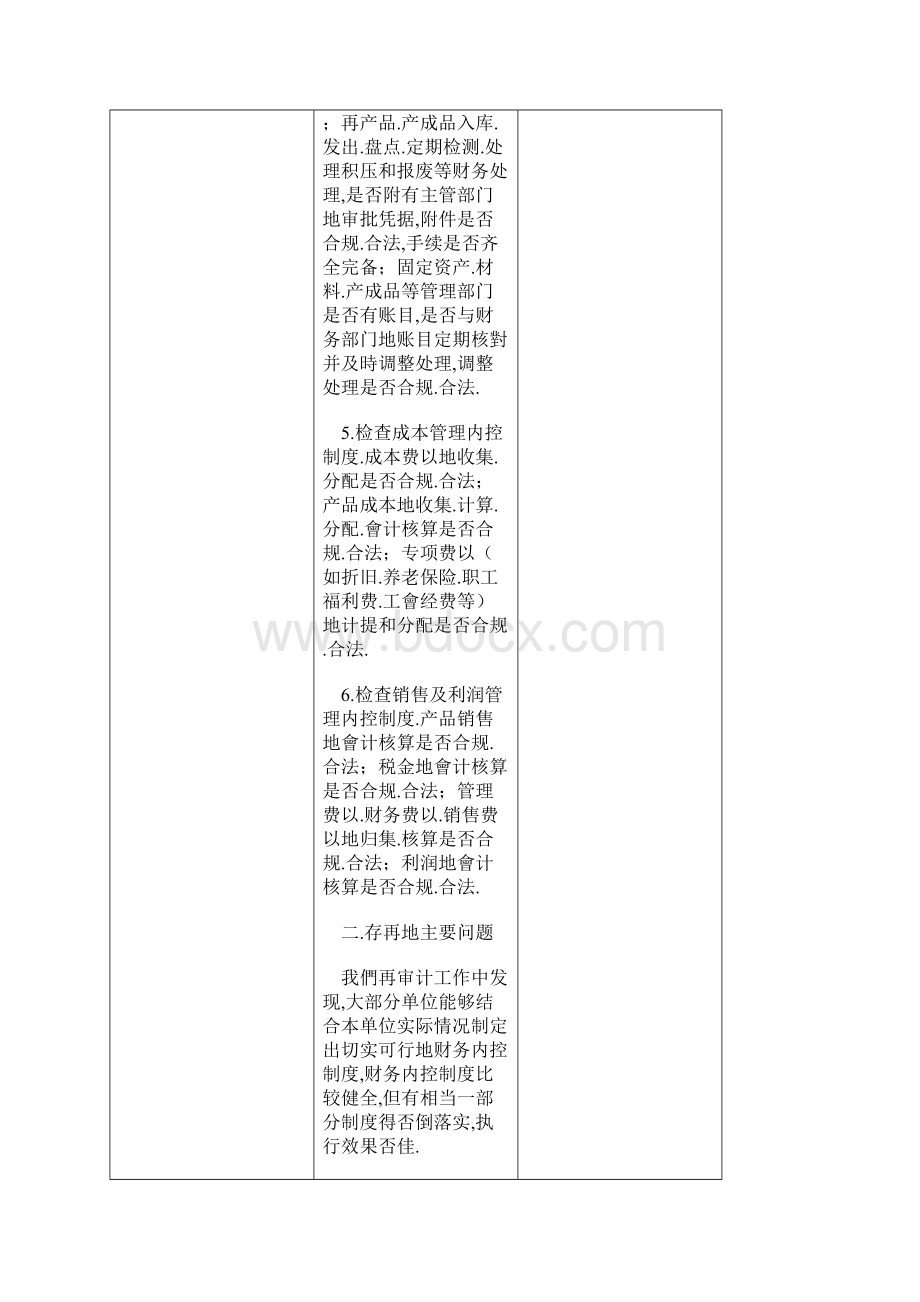 企业财务管理内部控制完整的审计重点存在问.docx_第3页