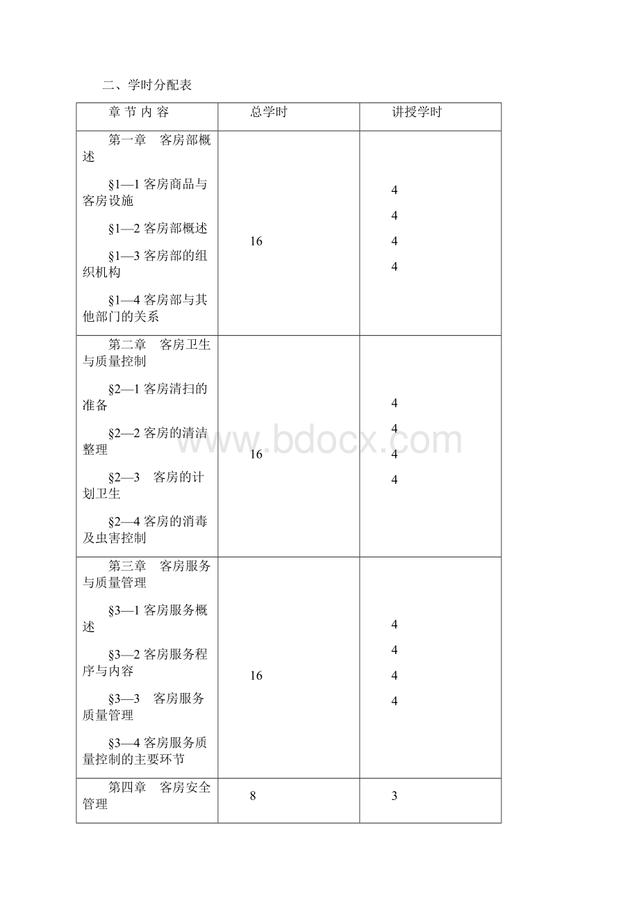 客房服务与管理教学大纲.docx_第2页