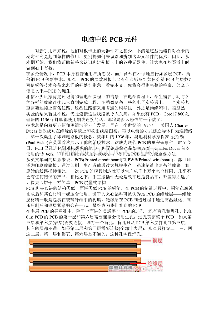 电脑中的PCB元件Word文件下载.docx_第1页